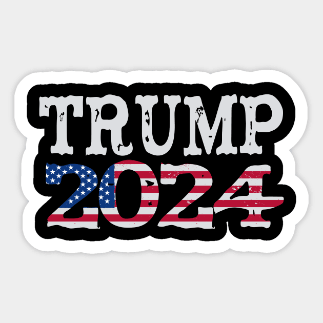 Trump 2024 Sticker by elaissiiliass